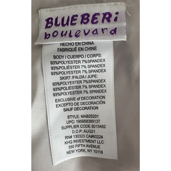 BLUEBERI BOULEVARD Little Girls Sz 4T Sleeveless Bubble Dress Silver NWT Holiday - Picture 9 of 12